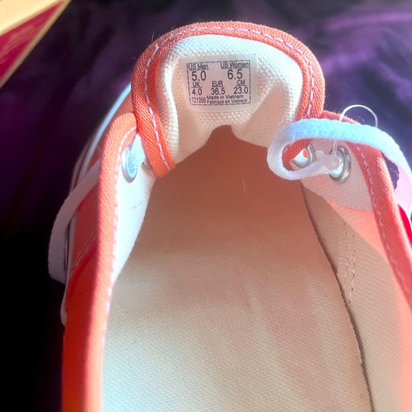 Orange/ White Authentic Vans - Picture 4 of 4